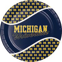 University of Michigan Paper Plates, 24 ct