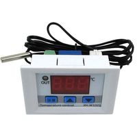 WINGONEER DC12V Relay Digital Thermostat Control with Temperature Controller Sensor -50-110°C - White
