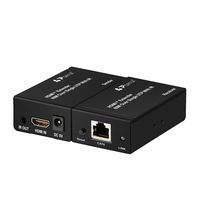 Portta HDMI Extender 50m HDMI Repeater Ethernet Network Extender Over Single UTP CAT5e/CAT6 TCP/IP with IR Remote Control Supports Ultra HD 1080P 3D HDCP