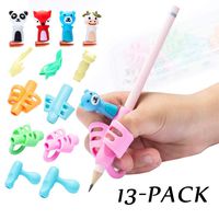Pencil Grips, Briout Professional 6-Stage Preschool Writing Aid Pencil Grip for Kids Handwriting Pre-Kindergarten Finger Grip Posture Correction Trainer Set with Pencil Case (13 PCS)