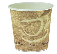 SOLO 374MS-0029 4oz Mistique, Single Sided Poly Paper Hot Cups, (Case of 1,000)