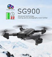 Iusun RC Quadcopter Drone, SG900 2.4Ghz 4CH Attitude Hold WiFi 720P Optical Flow Dual Camera RC Quadcopter Toy For Adults Kids GIfts (Black)