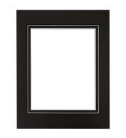 Golden State Art, Acid Free, Pack of 25 11x14 Black V-Groove Bevel Cut Mats for 8x10 Photo + Backing + Bags