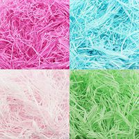 NX Garden Multicolor Easter Grass Shredded Tissue Paper Raffia Basket Shreds Crinkle Paper160g 5.6 oz