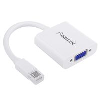 Insten Mini Display Port to VGA Male/Female Adapter Compatible with Apple MacBook, MacBook Pro, iMac, MacBook Air, Mac Mini Laptop