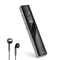 Digital Voice Recorder Sunvook Portable Audio Recorder 1536Kbps Audio Recorder USB Charge with MP3 Player, E-Book Mini 8GB Voice Activated Recorder Device for Lectures, Meetings, Interviews etc