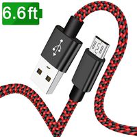 Micro USB Cable,6FT Long Fast Charging & Sync Cord for Android Charger,Kindle,Xbox One,PS4,USB to Micro USB Braided for Samsung Charger Cord Galaxy S7 Edge/S7/S6/S4/S3,Note 5/4/3,J7 J5 J3 Tablet Tab A