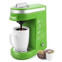 CHULUX Single Serve Coffee Maker with Removable Drip Tray,Green
