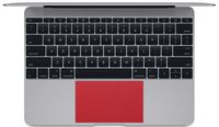BingoBuy 5 Pieces Trackpad Touchpad Area Decorative Cover Skin Protector Sticker for 12" MacBook with Retina Display A1534 (Shimmery red)