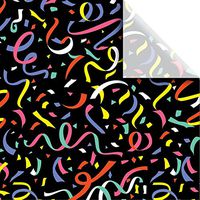 JAM PAPER Printed Gift Tissue - Black Confetti - 20 x 30-240 Sheets