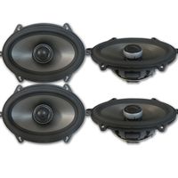 4 x Polk Audio MM 5x7 Inch 2-Way Car Audio Boat Motorcycle Ultra Marine Speakers 5x7