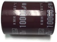Set of 1 United Chemi-Con 105°C Electrolytic Capacitor 10000uF 63V (10000 mfd 63V) 20% Radial, 1 3/8" x 2" (35x50mm)