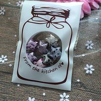 UTENEW Resealable Cellophane Bags Self-Adhesive Sealing Treat Bags 100PCS OPP Plastic Bags for Bakery, Candy, Soap, Cookie, White