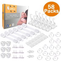 Baby Safety Kit, Baby Proofing with Cabinet Locks - 58 Packs All-in-one Super Value Child Safety Kit (58Packs)