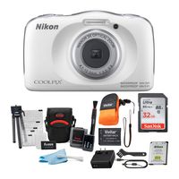 Nikon Coolpix W150 Digital Camera (White) with 32GB Card, Battery, Case, Floating Strap and Accessory Bundle (5 Items)