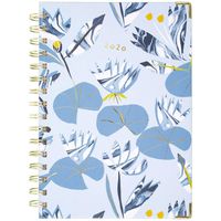 Lillian Farag 2020 Weekly & Monthly Planner, 5-1/2" x 8-1/2", Small, Hardcover, Water Lilies (6326-200)