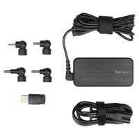 Targus 65W AC Ultra-Slim Universal Laptop Charger with 6-Foot Cable, Includes 5 Power Tips Compatible with Major Brands: Acer, ASUS, HP, Compaq, Lenovo, Samsung (APA92US)