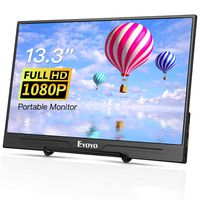 Eyoyo 13.3" inch Portable USB C HDMI Monitor Second Screen for Laptop PC 1920x1080 Gaming Monitor Compatible with Smartphone, HDMI Gaming Consoles