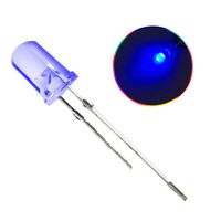 Novelty Place 100 Pcs 5mm Blue LED Diode Lights, [Ultra Bright] Clear Transparent DC 3V 20mA 5mm Emitting Diodes LEDs Bulb for Home DIY Science Project Electronics Components Light (Pack of 100)