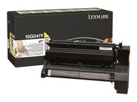 Lexmark Yellow Return Program Toner Cartridge, 6000 Yield (15G041Y)