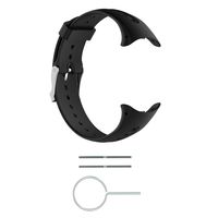 FitTurn Band Compatible with Garmin Swim Watch Bands Replacement Soft Silicone Black Watch Band Sports Strap Wristband Compatible with Garmin Swim Watch