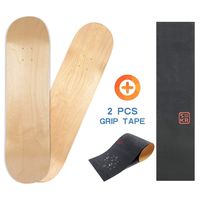 LOSENKA Maple Skateboard Decks Double Tail Skateboard Light Decks Free Skateboard Grip Tape 2 PCS