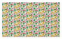 GugeABCmat Kitchen Mat,Abstract Contemporary Irregular Geometric Motif Spots and Random Strokes,Outdoor Mats 60" W X 18" L,Multicolor
