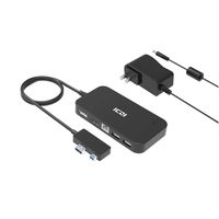 Surface Dock, Ports with Audio, DisplayPort, HDMI Output and RJ45 Gigabit Ethernet, Docking Station for New Surface Pro 2017, Microsoft Surface Pro 6, Surface Pro 4, Surface 3, New Version (Black)