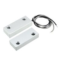 uxcell MC-52 No Alarm Security Rolling Gate Garage Door Contact Magnetic Reed Switch Silver Gray