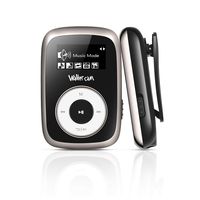 Walkercam M2 Clip MP3 Player with FM Radio, 8GB Music Player for Running, Black