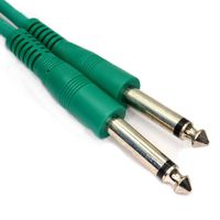 kenable Flexible Guitar Lead Green 6.35mm 1/4 inch Mono Male Plug Audio Cable 6m (~20 feet)