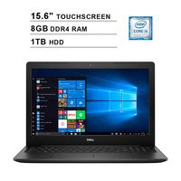 2019 Newest Dell Inspiron 15 3593 15.6 Inch Touchscreen FHD Laptop (10th Gen Inter 4-Core i5-1035G1 up to 3.6GHz, 8GB DDR4 RAM, 1TB HDD, Intel UHD Graphics 620, Windows 10, Black)