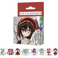Raleighsee Hatsune Miku Various Anime and Paper Tape Cartoon DIY Hand Account Decoration Sticker Office School Supplies Hot Gift for Fans(Date A Live)