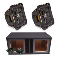 Kicker 11S15L72 Solobaric L7 Subwoofer Dual 15" Custom Vent Sub Enclosure Box