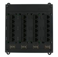 Leviton 476TM-524 Twist and Mount Patch Panel with 24 CAT 5e Ports