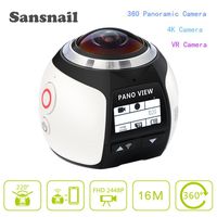 360 Action Camera V1 3K Sansnail Wifi Mini Panoramic Camera 220 Wide Angle Panoramic Camera 4K 30fps VR 5MP HDMI Action Sports Cam DV Player