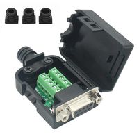 Connector DB9 RS232 D-SUB Serial Adapters (Female Adapter + Nut)