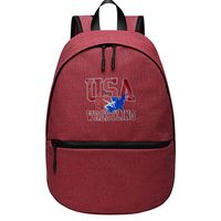 Unisex USA Wrestling Logo Laptop Backpack School Rucksack Bag Computer Bag Boys GirlsTravel Outdoor Red
