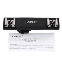 Dual Hot Shoe Flash Speedlite Bracket Splitter for Nikon D750 D7200 D7100 D7000 D800 D810 D600 DSLR Camera Camcorder