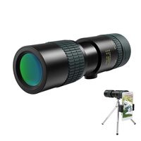 Monocular Telescope for Adults 8-24×30 High Power Monocular with Phone Holder & Tripod for Smartphone, Waterproof Monocular with FMC BAK4 Prism 30mm Lens Dual Focus for Night Vision Bird Watching Hunt