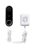 OhmKat Video Doorbell Power Supply- Compatible with Nest Hello - No Existing Wiring Required - Transformer, Adapter, Power Kit & Supply All In One (White)