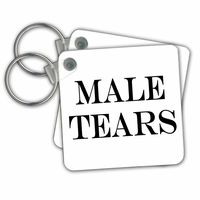 3dRose Male Tears Key Chains, Set of 2 (kc_193465_1)