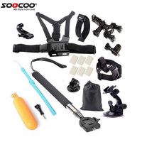 SOOCOO Action Camera Accessories Kit Set for Campark AKASO Crosstour DBPOWER FITFORT EKEN APEMAN ODRVM DROGRACE S100 Pro C30 Underwater Sports Camera Go Pro Hero Swimming Outdoor Sports (2)