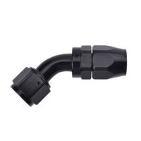 EVIL ENERGY 10AN 45 Degree Swivel Hose End Fitting for braided fuel line Aluminum Alloy black
