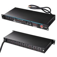 AW 10 Outlets G-type Rack Mountable 30 Amp Power Conditioner with LED Display