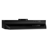 Broan-NuTone 423623 Range Hood Insert with Light, Exhaust Fan for Under Cabinet, 6.0 Sones, 190 CFM, Black, 36"