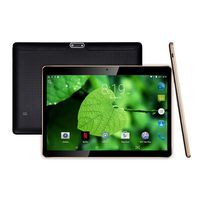 10 inch Android Tablet with Sim Card Slot Unlocked - YELLYOUTH 10" IPS Octa Core 4GB RAM 64GB ROM GSM Phablet Tablets with WiFi GPS Bluetooth Dual Cameras - Black