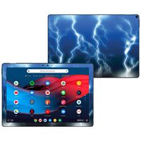MightySkins Skin Compatible With Google Pixel Slate 12.3" (2018) - Lightning Storm | Protective, Durable, and Unique Vinyl Decal wrap cover | Easy To Apply, Remove, and Change Styles | Made in the USA