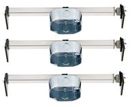 Ciata Lighting Saf-T-Brace for Ceiling Fans, 3 Teeth, Twist and Lock (3 Pack)