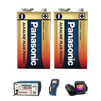 2PK 9V Alkaline Batteries Plus Power Long Lasting 9 Volt Battery General Purpose